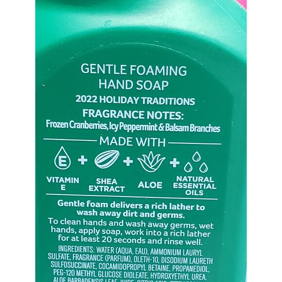 BBW Hope Shines Bright Holiday Mistletoe Gentle Foaming Hand Soap 2 Pack - Picture 2 of 2